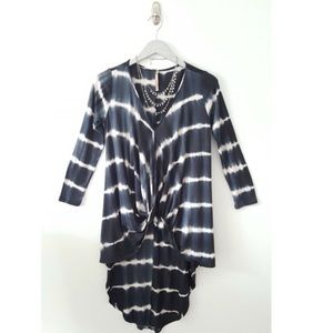 Lani California Tie Dye Twist Front Tunic
